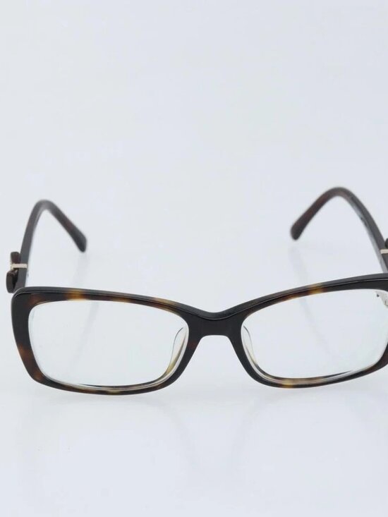CHANEL Glasses metal Brown CC Auth BAZ296 main image 4